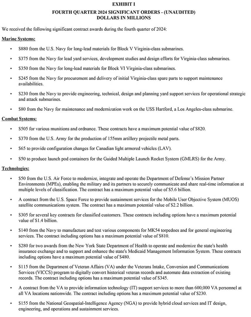 GD Corp Q4 2024 and Year-End - Exhibit I